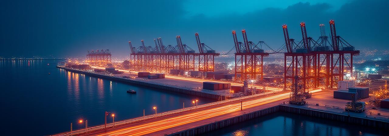 Global logistics network visualization